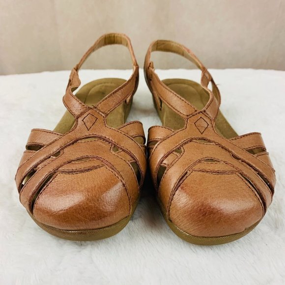 Sugarfoot Brown Leather Sandals I Women's Size 10 - Picture 2 of 7